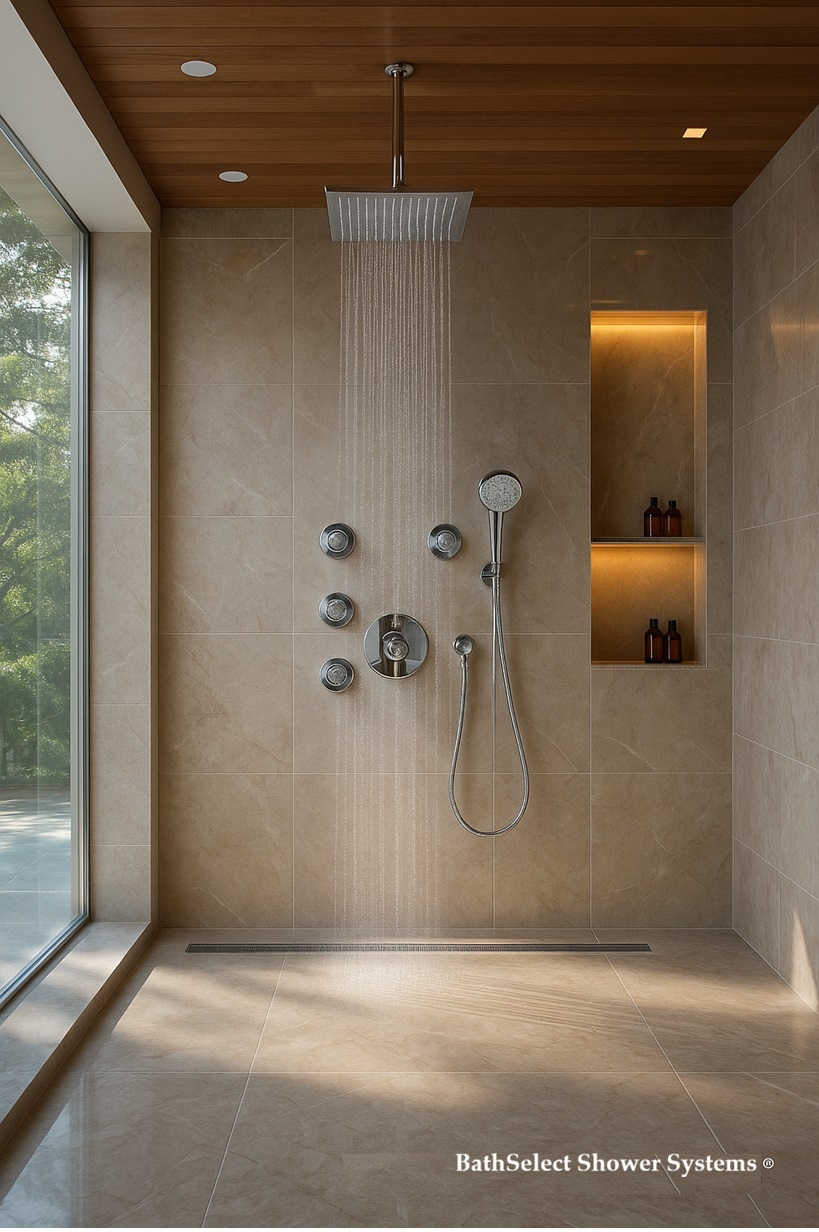 BathSelect Hospitality rainfall shower system warranty